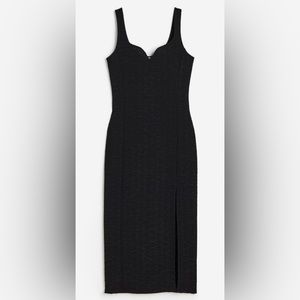 H&M Textured Bodycon Dress